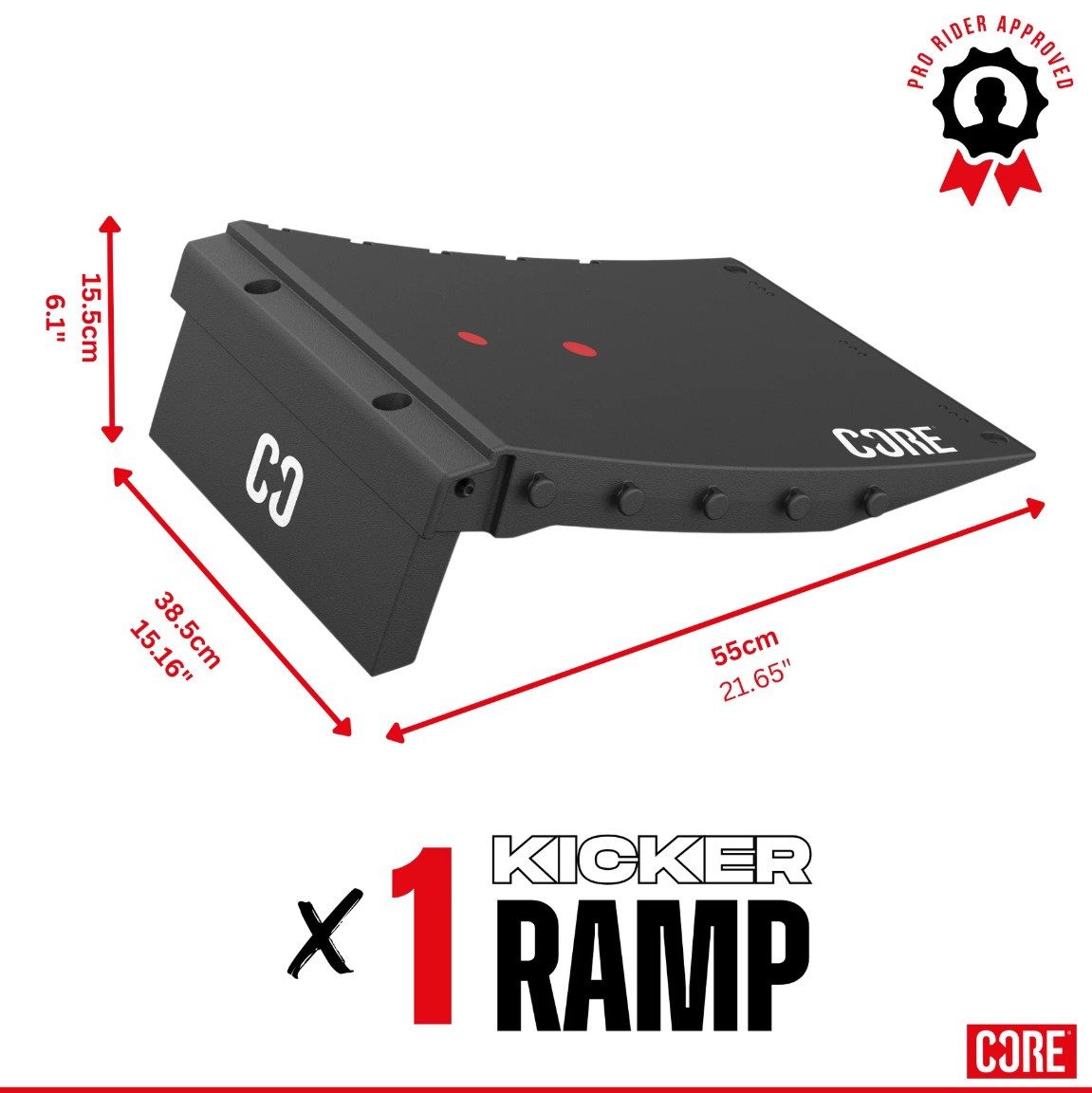 Core Action Sports Stuntscooter Core Mini Kicker (Faltbar) Stunt Scooter Skate Bmx Rampe