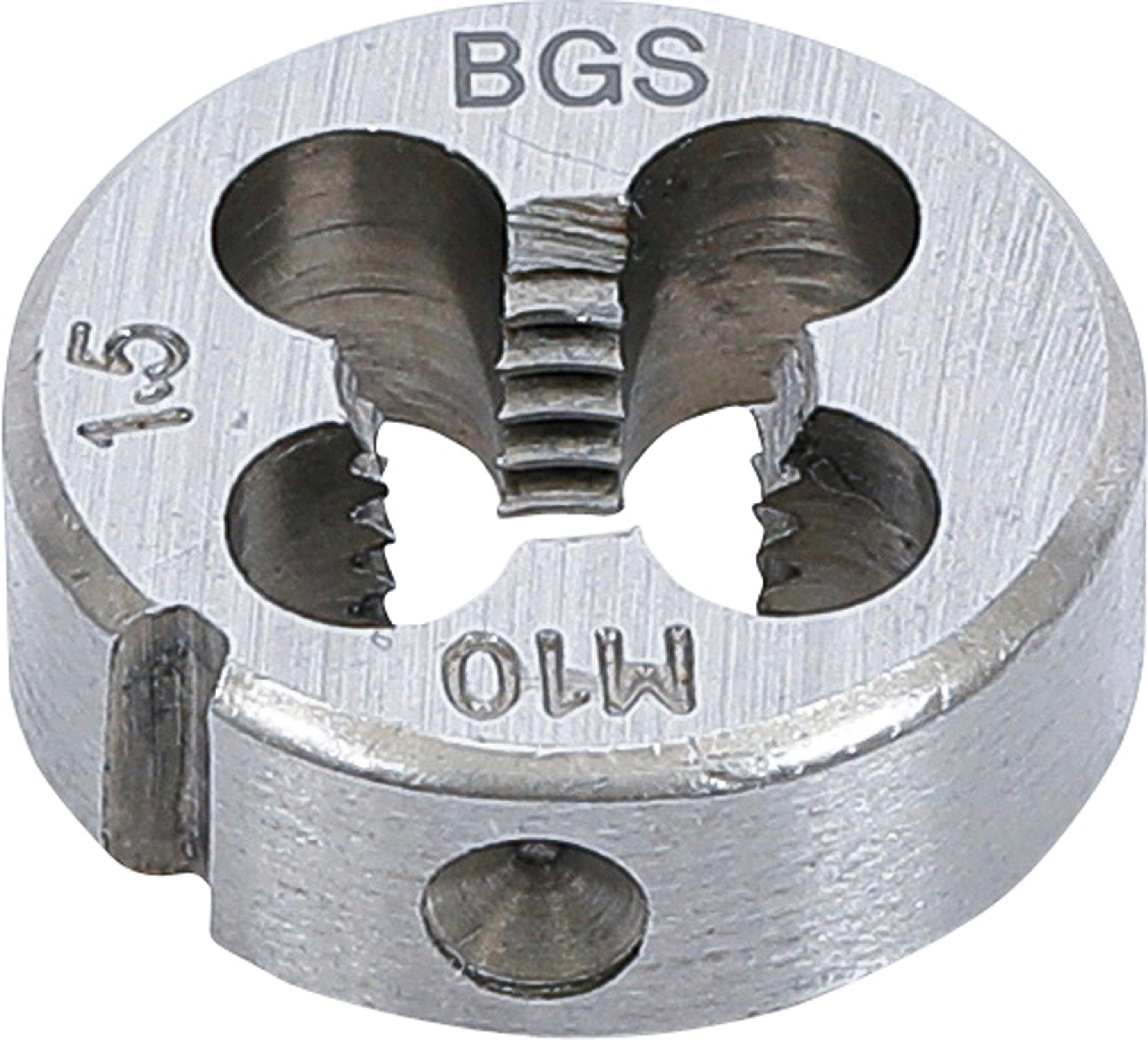 BGS technic Gewindeschneideisen Gewindeschneideisen, M10 x 1,5 x 25 mm