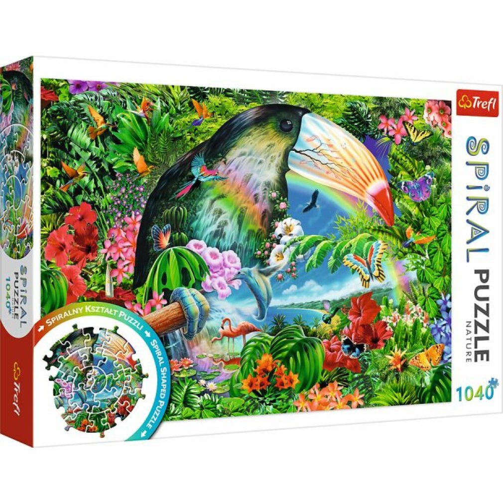 Puzzle Spiral Puzzle 1040 ? Tropische Tiere