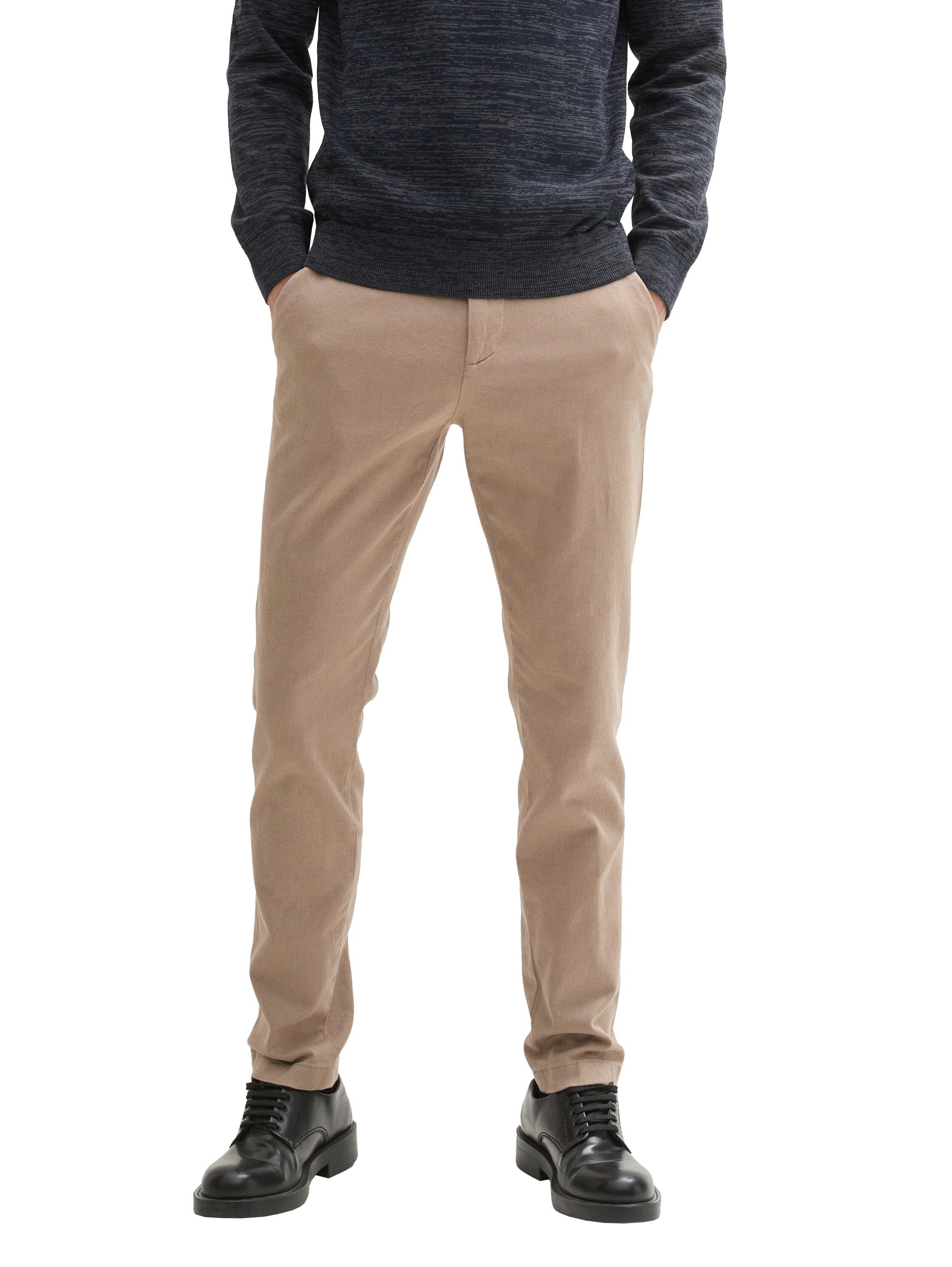 TOM TAILOR Chinohose (2-tlg., inklusive Gürtel) mit dezenter Struktur günstig online kaufen