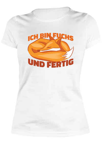Art & Detail Shirt T-Shirt Offizielles Schlafshirt mit Fuchs Motiv Nachthemd Sprüche T-Shirt