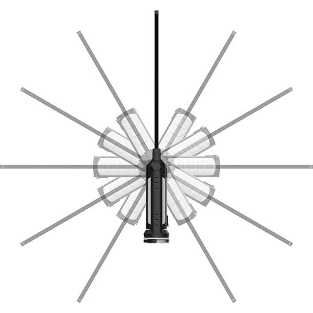 Kunzer Arbeitsleuchte Arbeitslampe mit COB-Technik PL-011.2, Magnetischer Fuß, Haken zum Hängen, Ausziehbarer Halter, klappbar