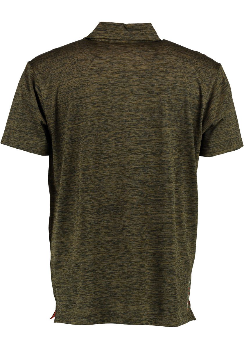 OS Trachten Poloshirt Plogin Kurzarm Jagdshirt mit Wildsau-Stickerei auf der Brust