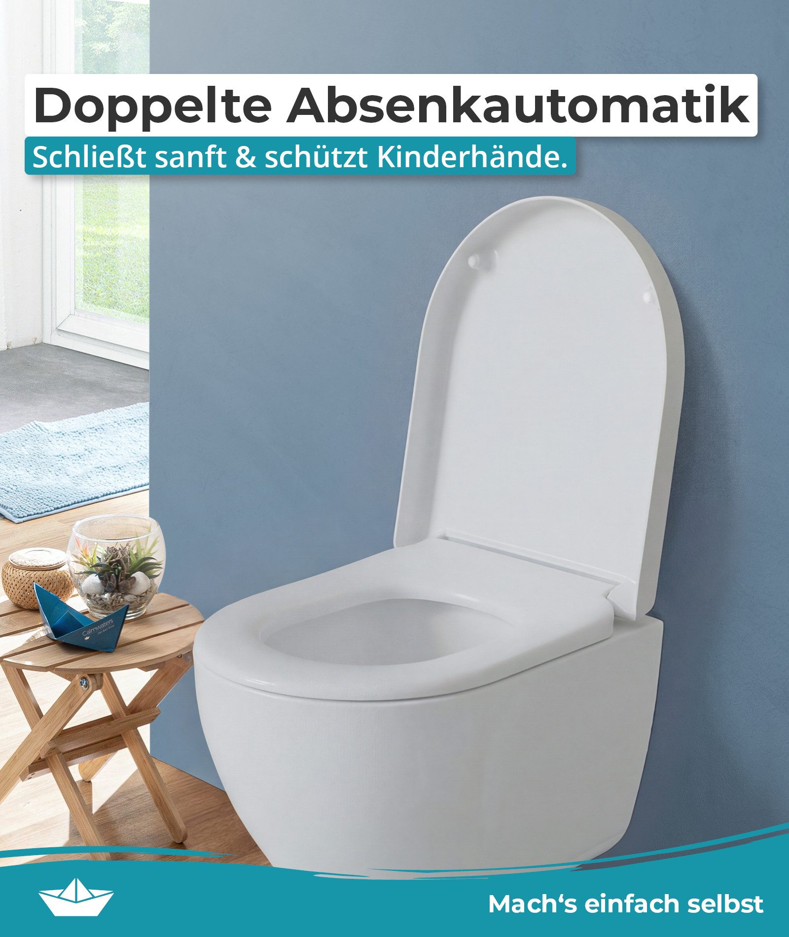 Calmwaters WC-Sitz Laufen Pro, VitrA S20 square & S50, Für Laufen Pro alt+neu, für VitrA S20 square+S50, SoftClose, 26LP6317