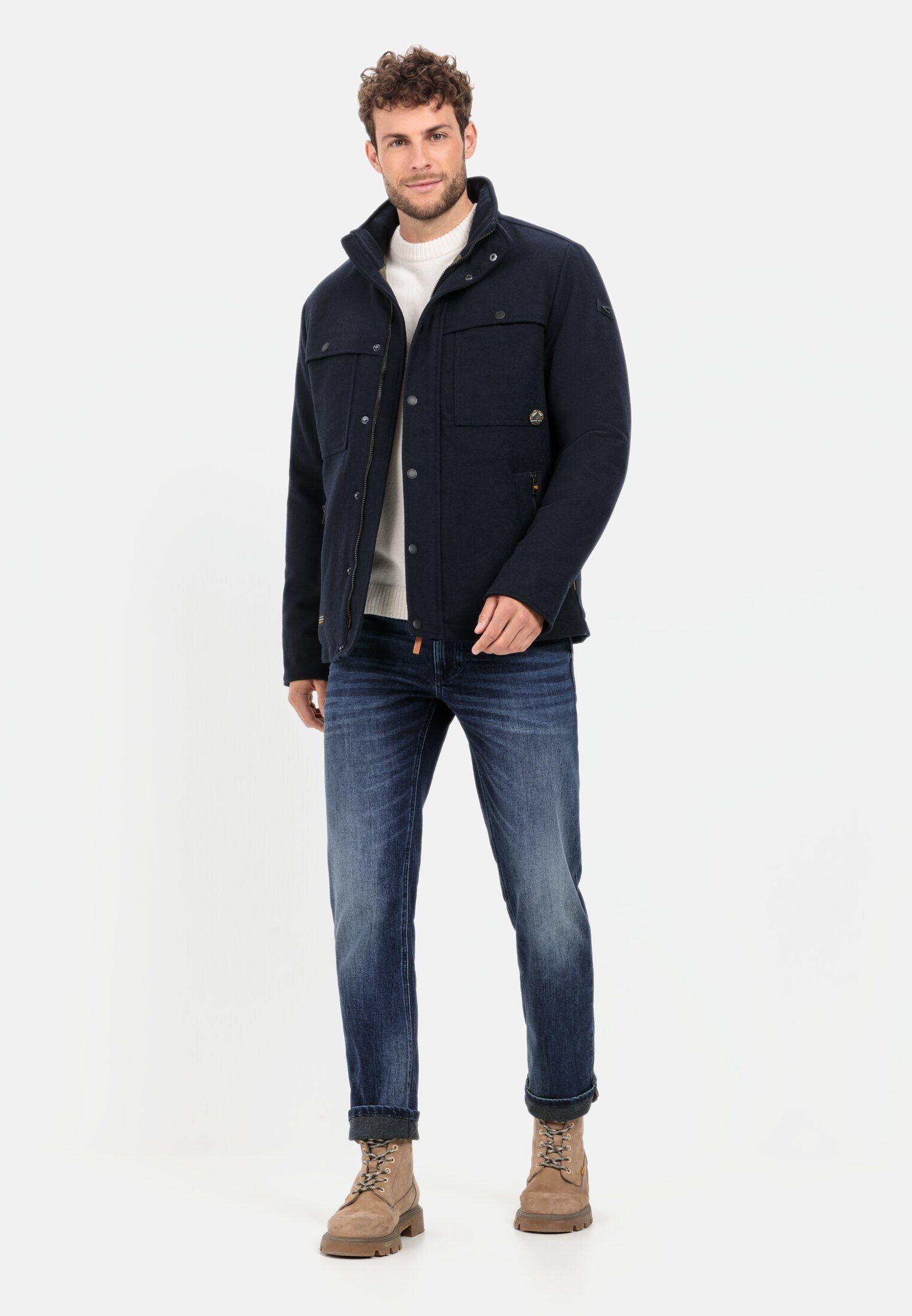 camel active Winterjacke mit einem Steppfutter Langarm