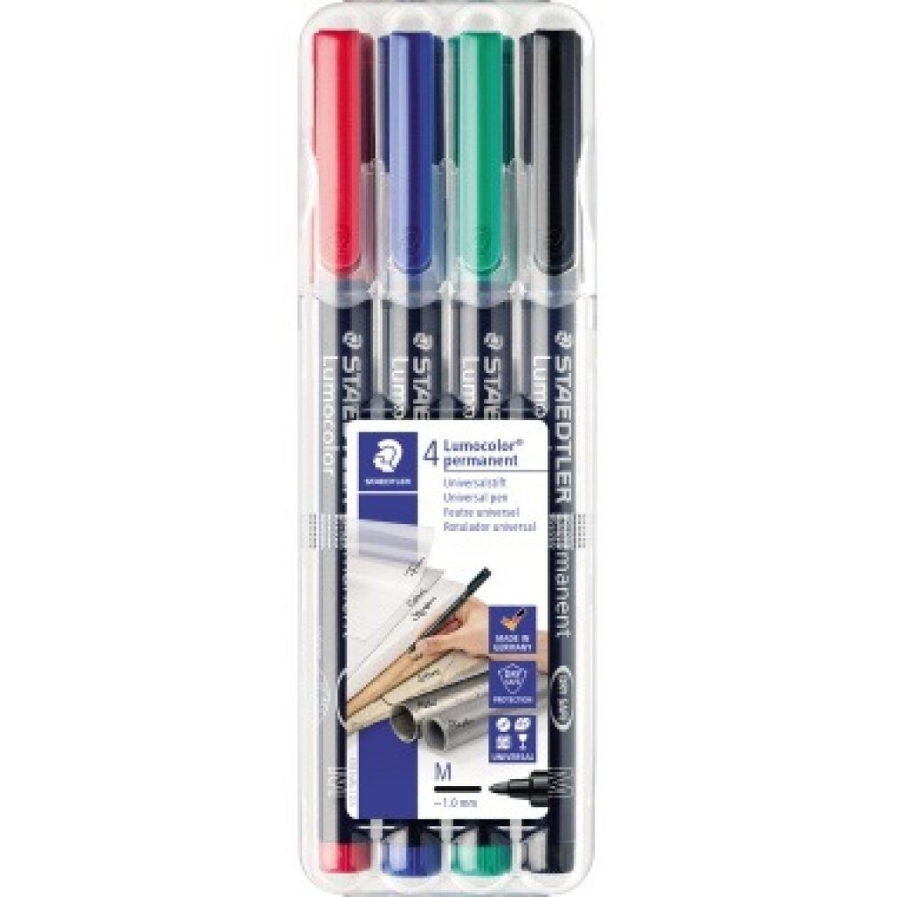 Marker Folienstift Lumocolor M perm 4St