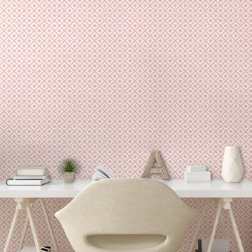 Abakuhaus Vinyltapete selbstklebendes Wohnzimmer Küchenakzent, Geometrisch Squares Tupfen
