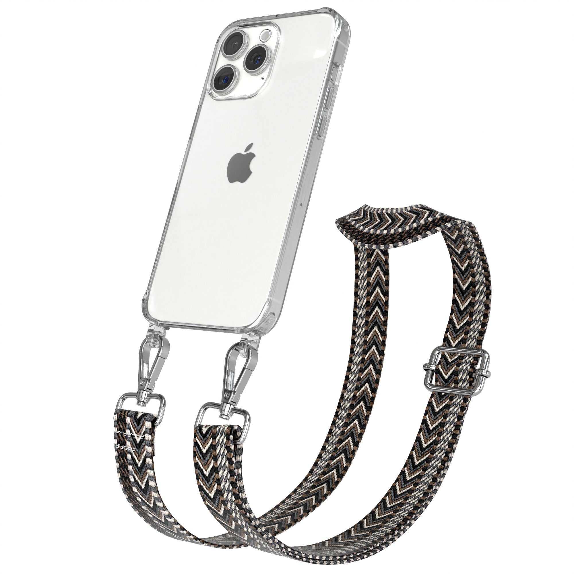 Handykette Silikonhülle mit Kette für Apple iPhone 15 Pro Max