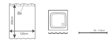 Ridder Duschvorhang Helgoland Breite 120 cm