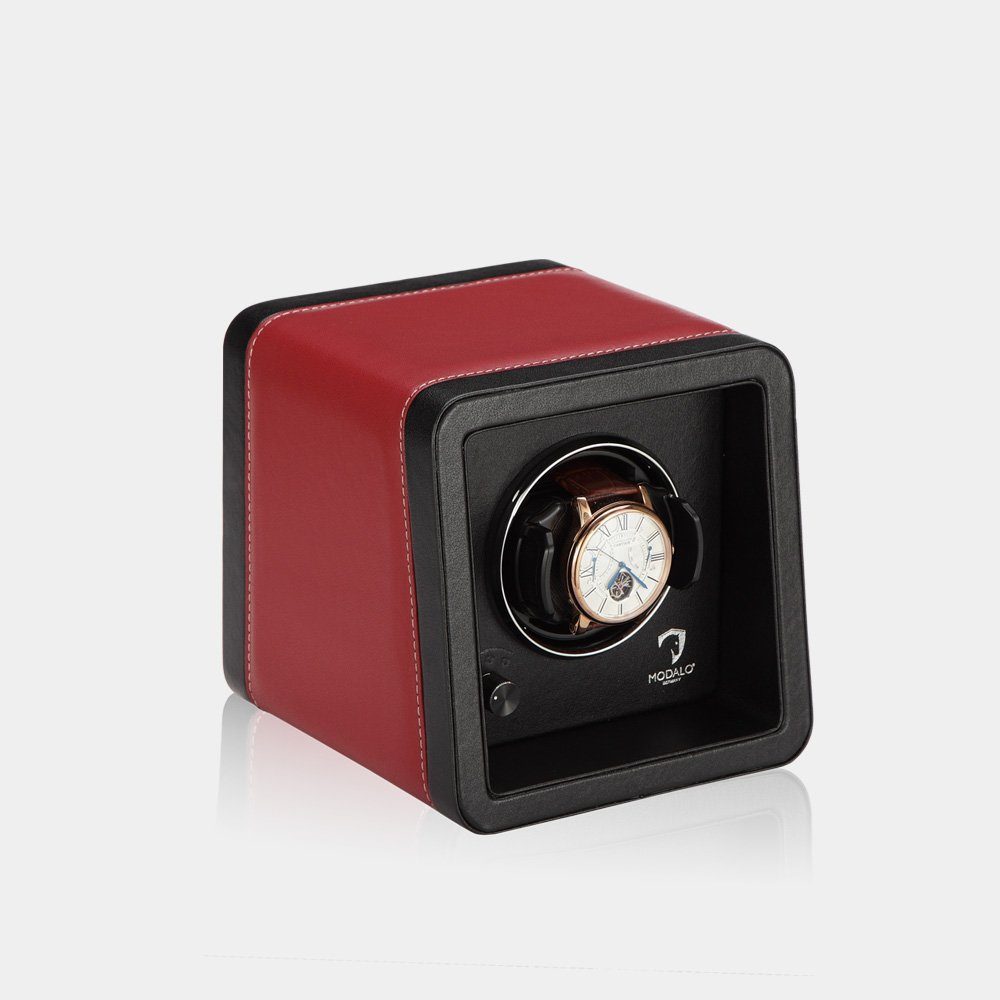 MODALO Бокс для автоподзавода SATURN Leder 1 Uhr, (Uhrenboxen, Uhrenkasten Бокс для автоподзавода 1 Uhr)