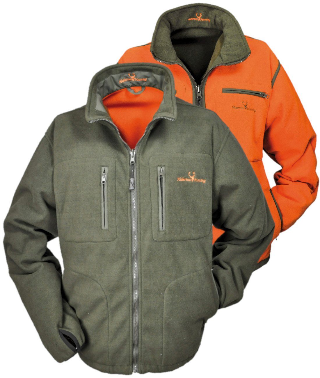 Hubertus® Hunting Outdoorjacke Wende-Fleecejacke "Helsinki" Jagdjacke Drückjagd von Oefele Jagd NEU