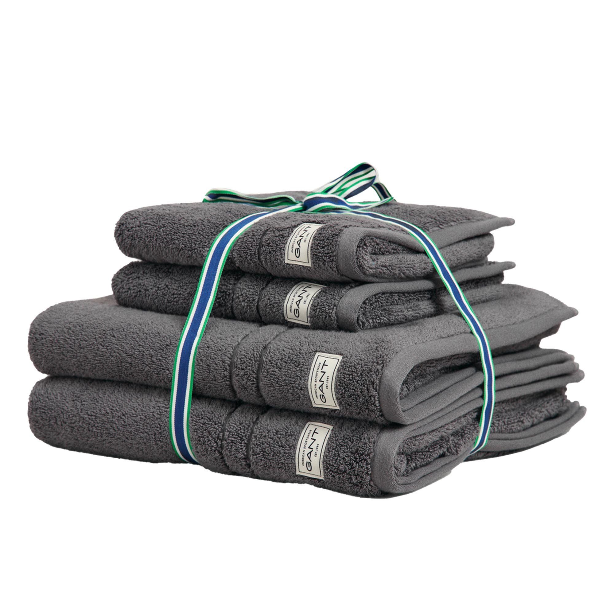 Gant Handtuch Unisex Handtuch 4er Pack Baumwolle Premium Towel, Frottier (Set, 4-St)