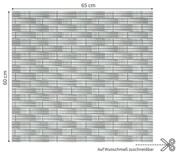 matches21 HOME & HOBBY Antirutschmatte Waschmaschinenauflage Rattan grau rutschfest 65 x 60 cm, Waschmaschinenabdeckung als Abdeckung für Waschmaschine und Trockner