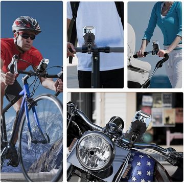 KIKAKO Fahrradhalter Motorrad Fahrrad Handyhalter für 4,5 bis 7 Zoll Handys Case Style