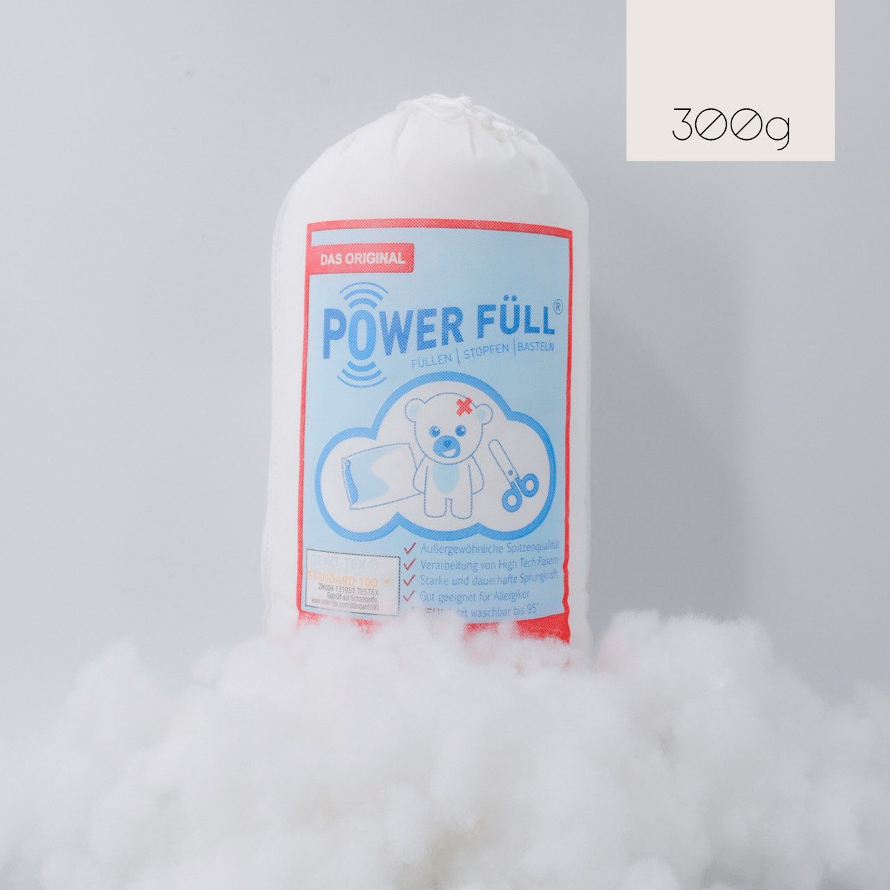 POWER FÜLL Kissenfüllung Power Füll Füllwatte 300 g