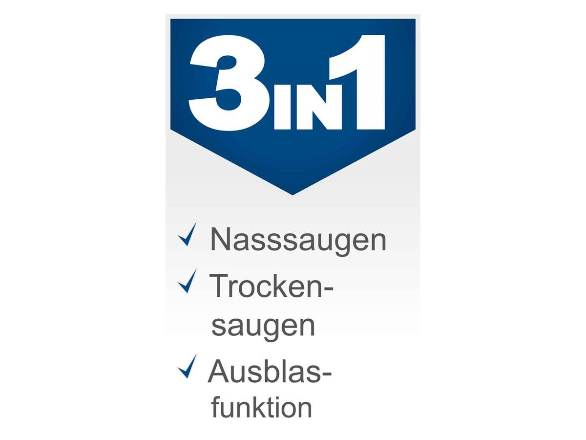 Scheppach Nass-Trocken-Sauger NTS30V2, 1200 W, mit Beutel, 3IN1 Mehrzwecksauger 30 L + Zubehör
