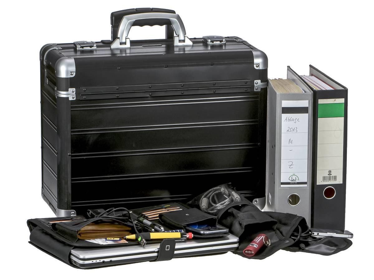 ALUMAXX Aktenkoffer Discovery, 2 Rollen, Pilotenkoffer, Koffer, Business-Koffer, Aluminium