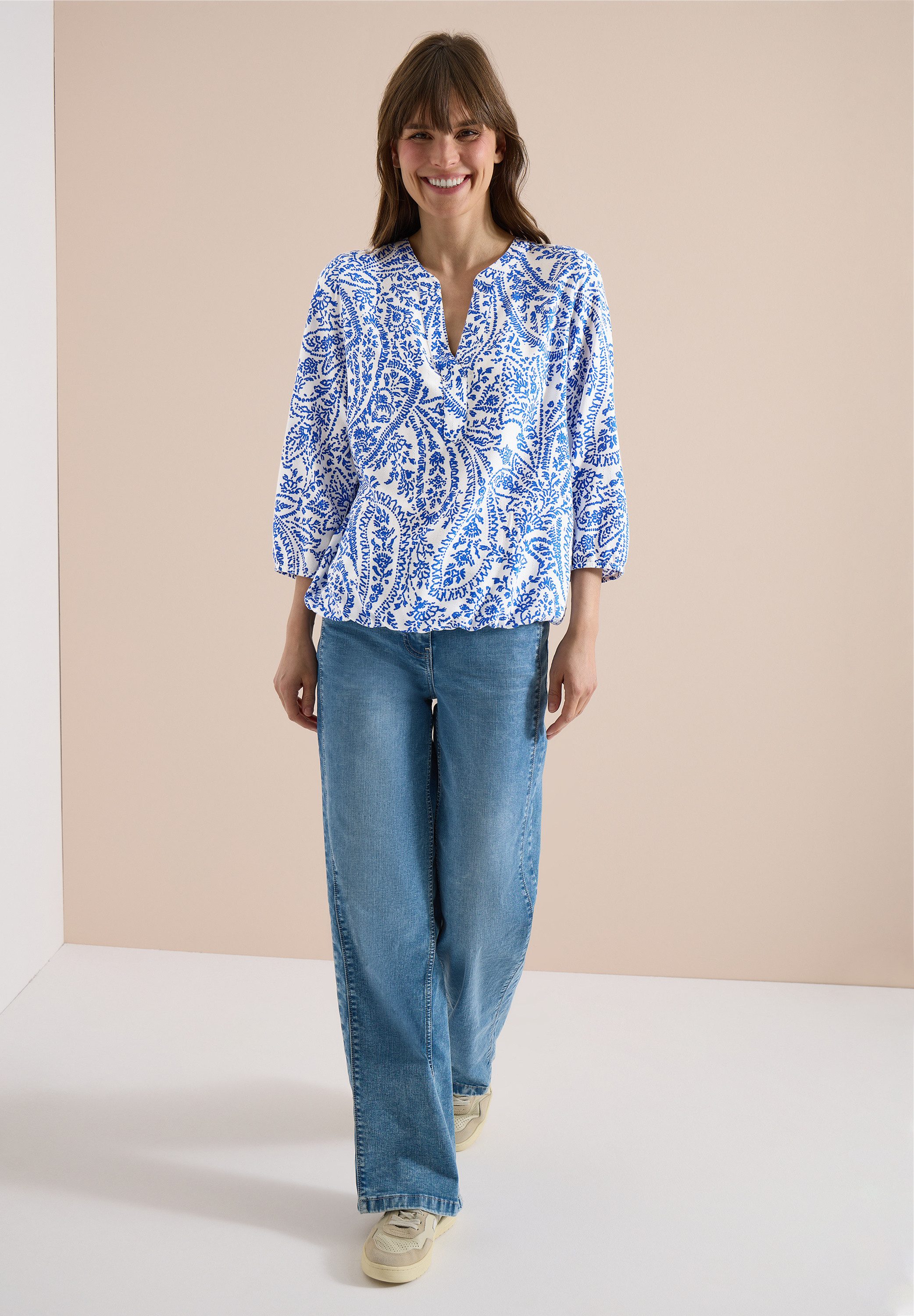 CECIL Klassische Bluse mit Glitzer-Details