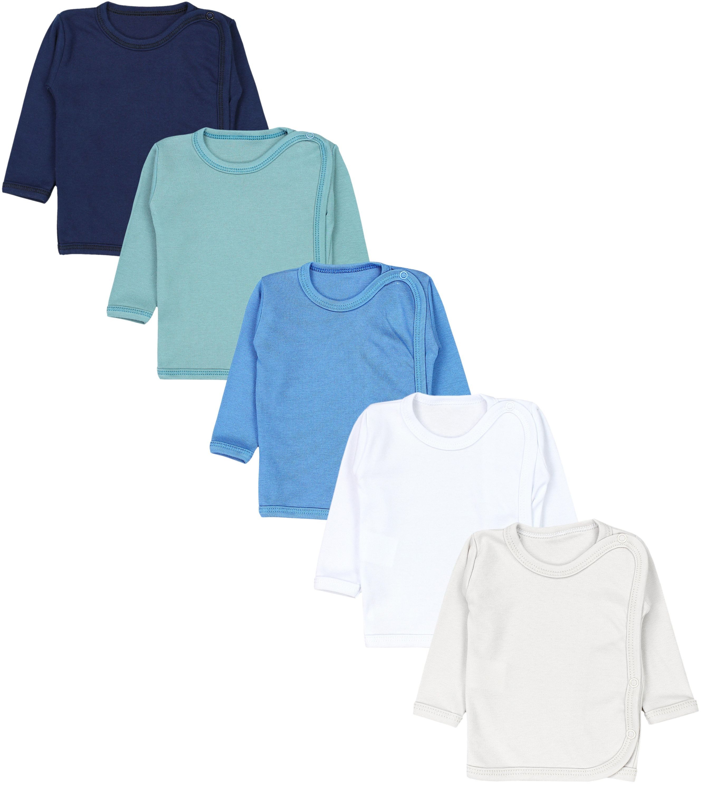 TupTam Wickelshirt TupTam Unisex Baby Wickelshirt Langarm 5er Pack