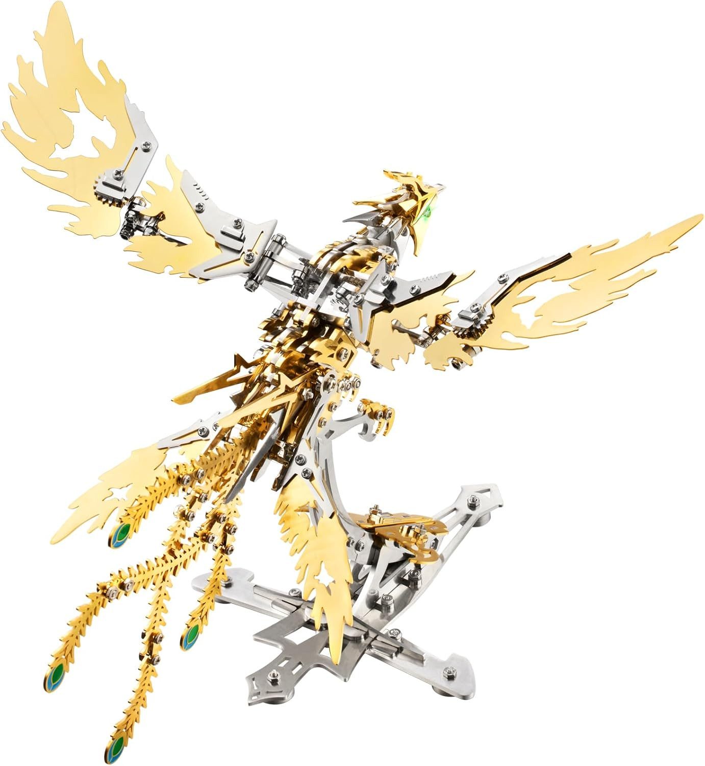 FANNOU 3D-Puzzle, 358 Puzzleteile, 3D Metallbausatz Phönix – Mechanisches Kunstmodell