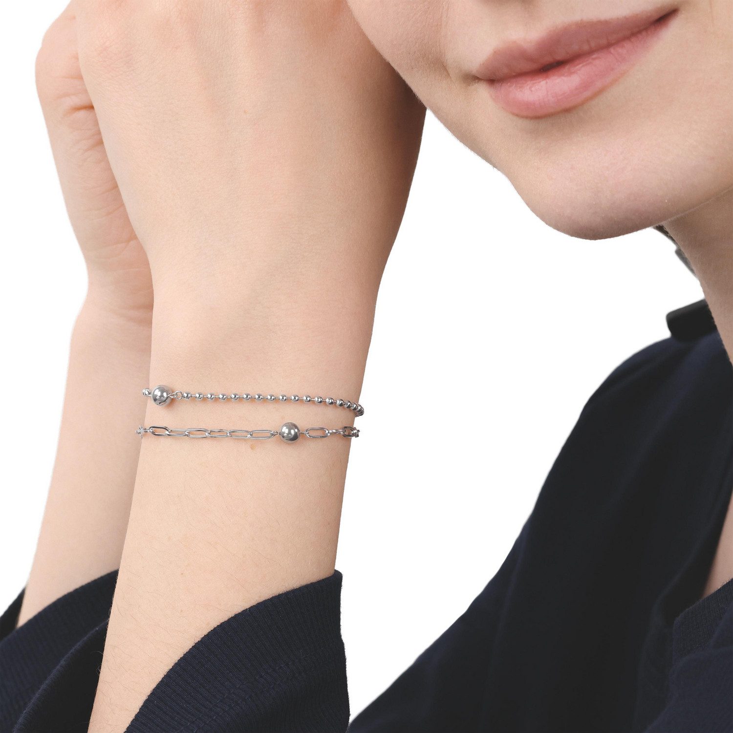 TOM TAILOR Armband Schmuck Geschenk Edelstahl Kugeln