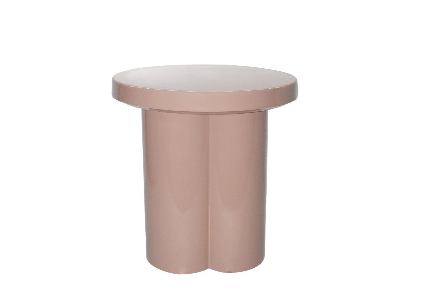 Natur24 Beistelltisch Brix Couchtisch 43x43x45 cm Stahl Rosa