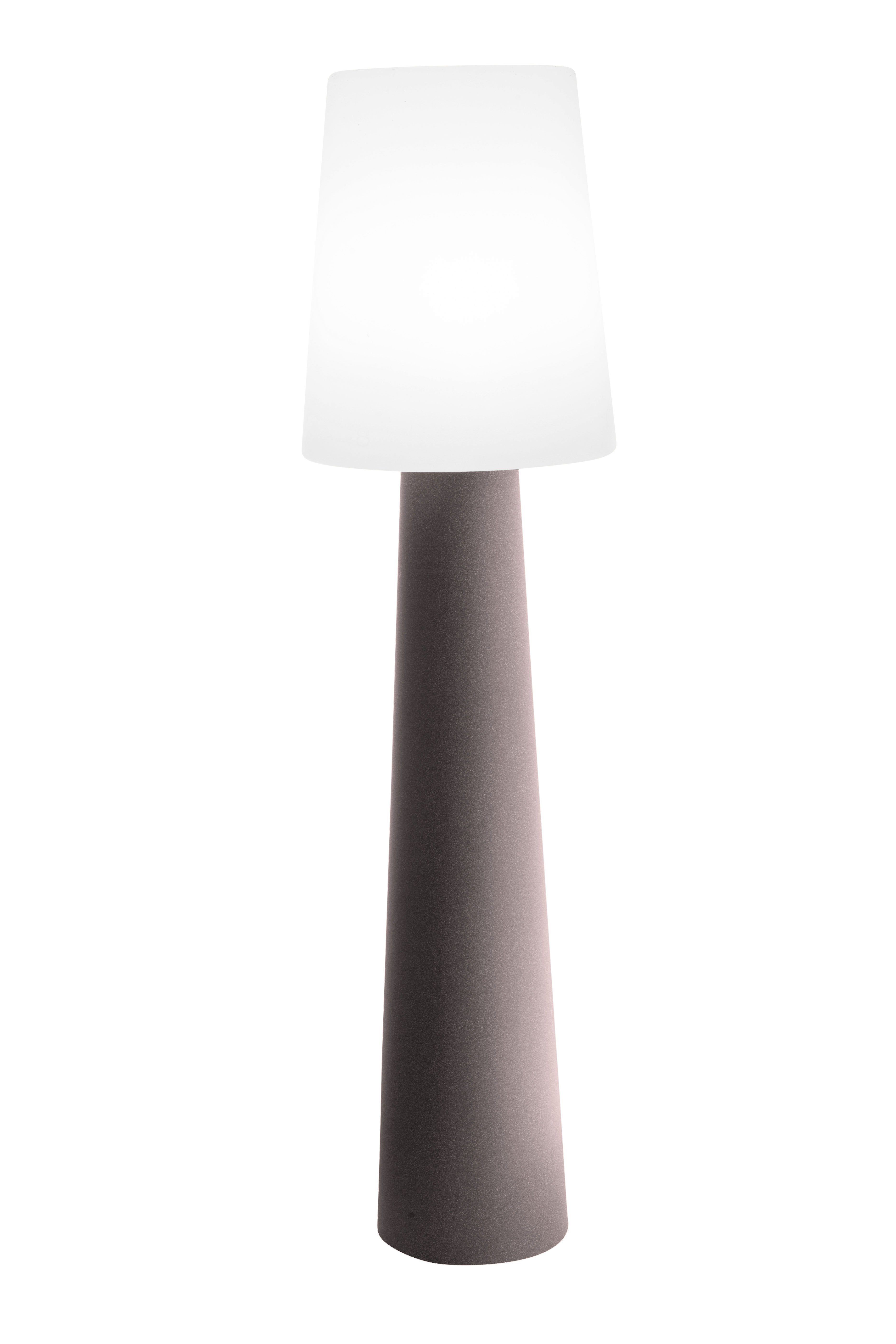 8 seasons design LED Stehlampe Shining No. 1, LED WW, LED wechselbar, warmweiß, 160 cm taupe für In- und Outdoor
