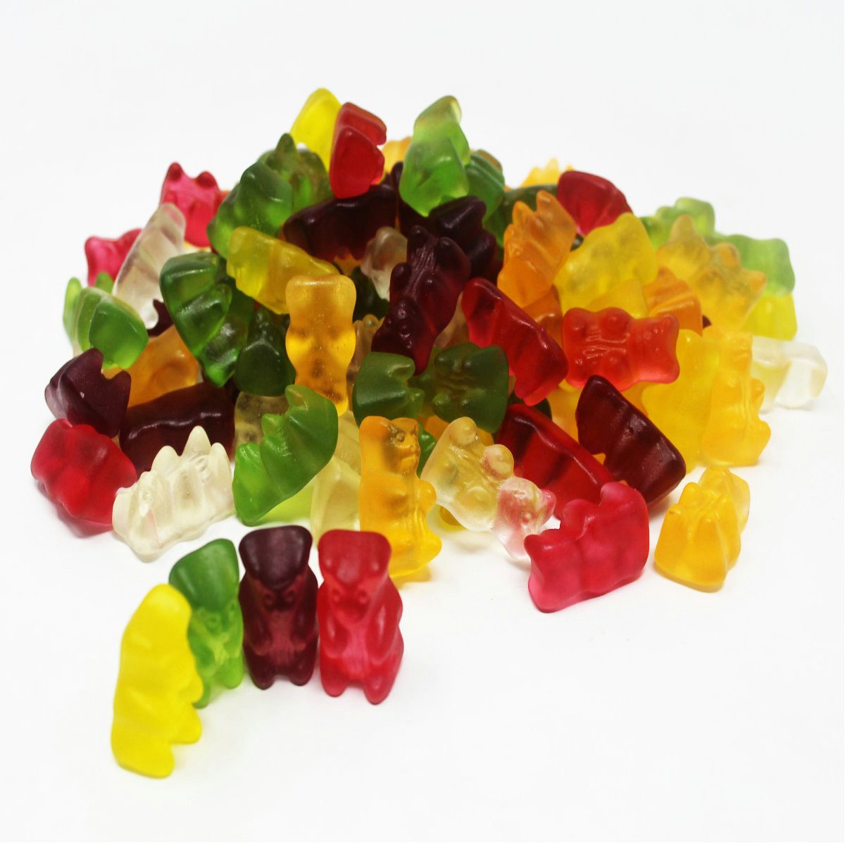 Fruchtgummi Bären & Co. Süßigkeit, Fruchtgummi Yummi Bären fruchtig mehrfarbig sortiert zuckerfrei 175g