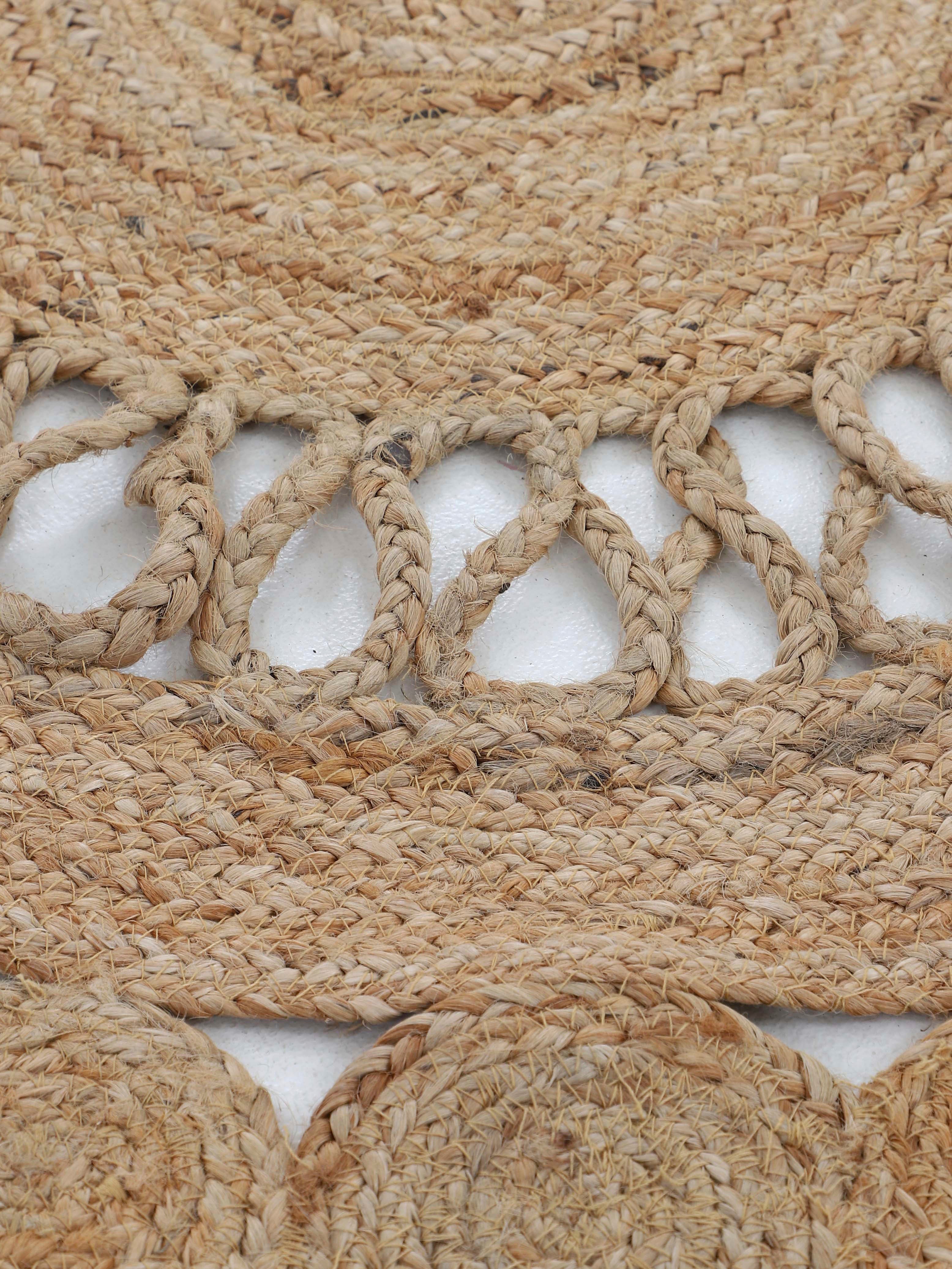 carpetfine Teppich Juteteppich Ella, rund, Höhe: 5 mm