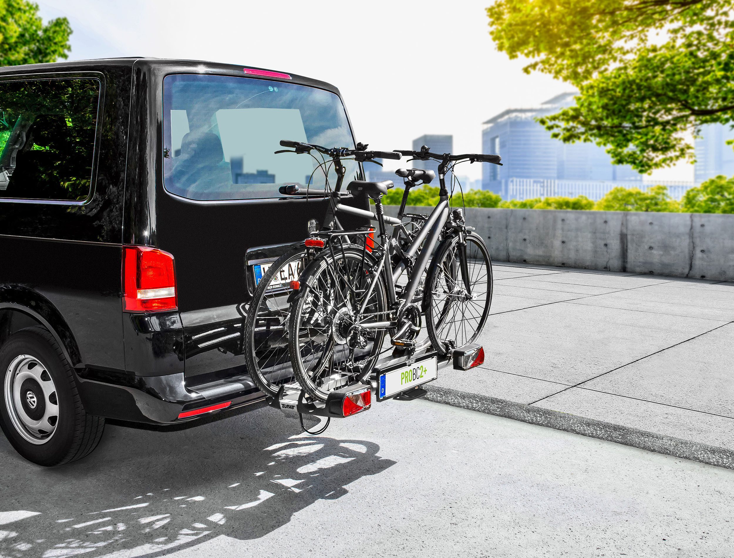 EUFAB Kupplungsfahrradträger EUFAB 11601 Fahrradträger ProBC2+, für max. 2 Räder