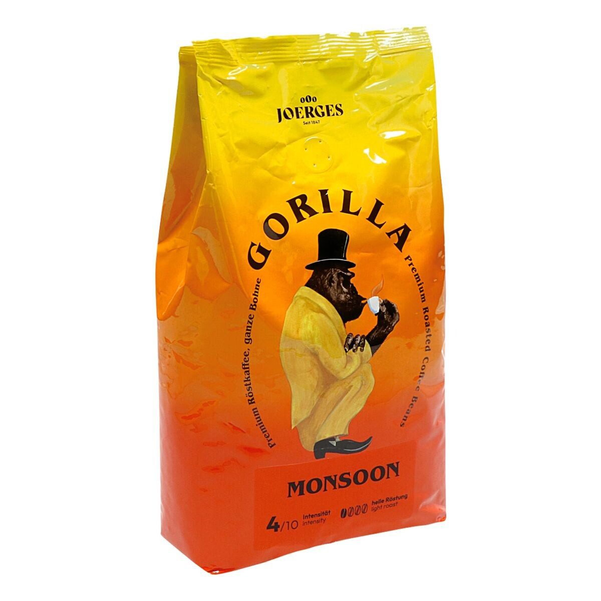 Gorilla Kaffee Monsoon, 1 kg, ganze Bohnen