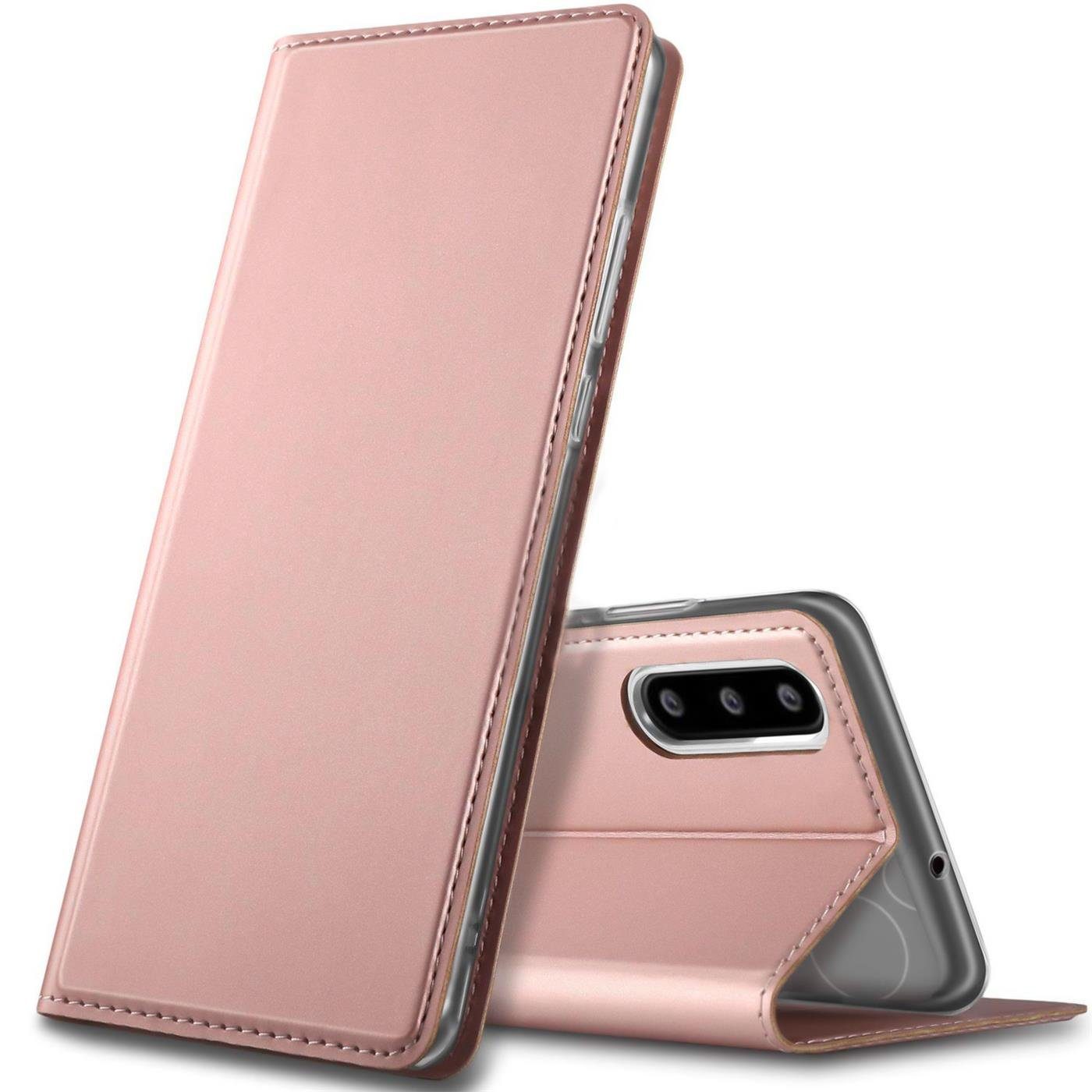 CoolGadget Handyhülle Magnet Case Handy Tasche für Huawei P30 6,1 Zoll, Hülle Klapphülle Ultra Slim Flip Cover für P30 Schutzhülle