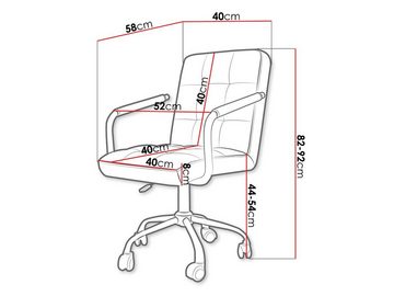 MIRJAN24 Sessel Muz 629-1 (360 Grad), Regulierbare Sitzhöhe, Gasdruckfeder