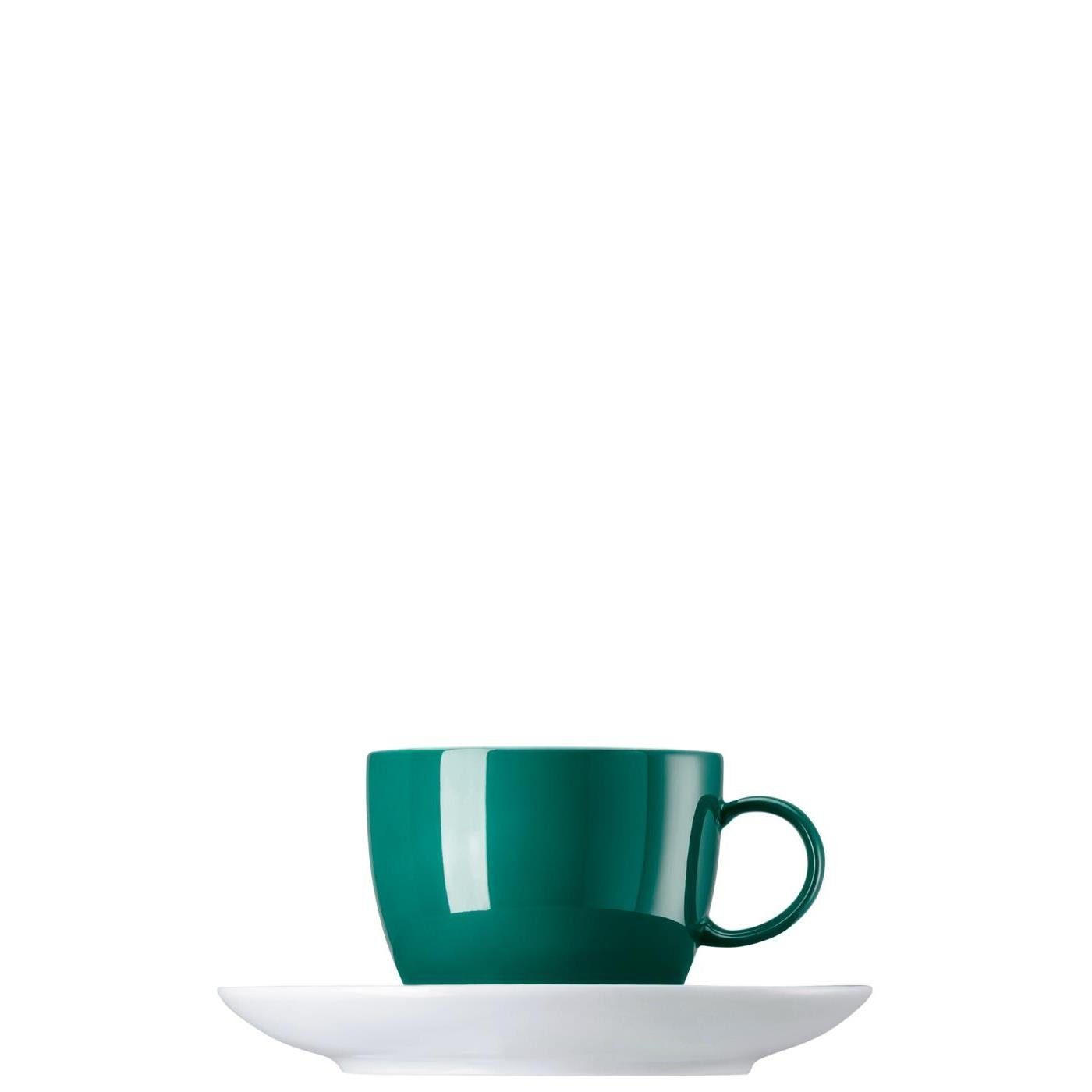 Thomas Porzellan Tasse Kaffeetasse 2-tlg. - SUNNY DAY Seaside Green