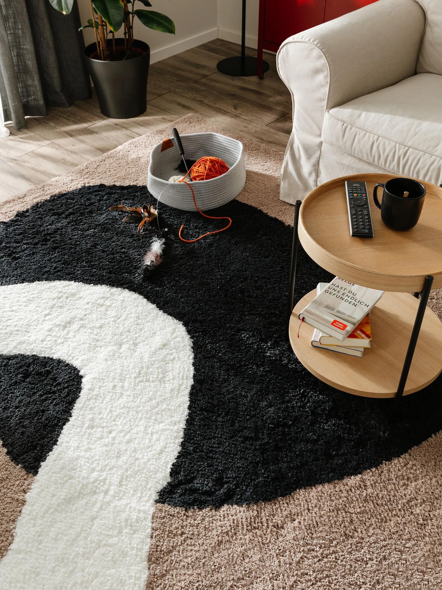 benuta Hochflor-Teppich Lotta, rechteckig, Höhe: 21 mm, Kunstfaser, Berber, Ethno-Style, Wohnzimmer