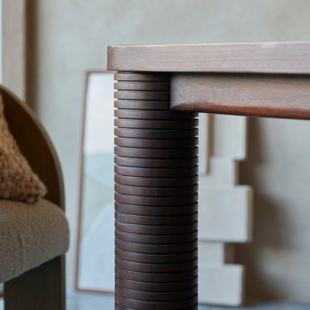 Tikamoon Esstisch Leandro Tisch aus Mindiholz 6-8 Pers. günstig online kaufen