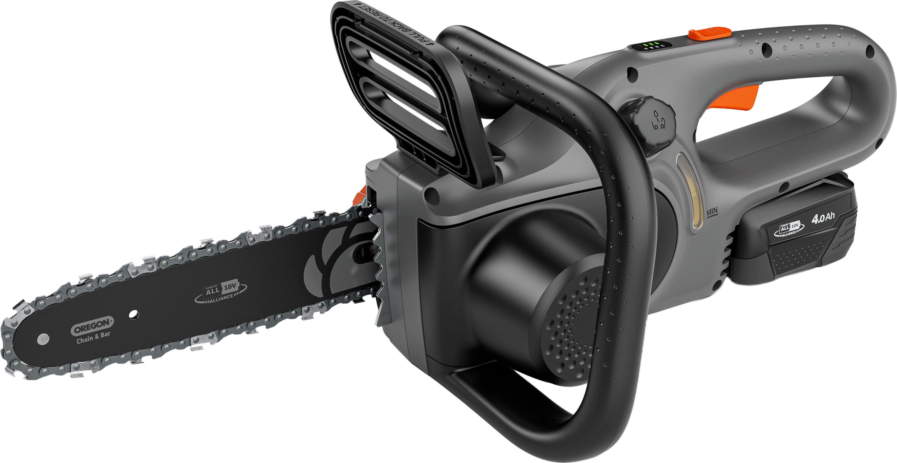 GARDENA Akku-Kettensäge PowerSaw 250/18V P4A Ready-To-Use Set, 25 cm Schwertlänge, inkl. Akku und Ladegerät, Zum Schneiden von Ästen im Garten