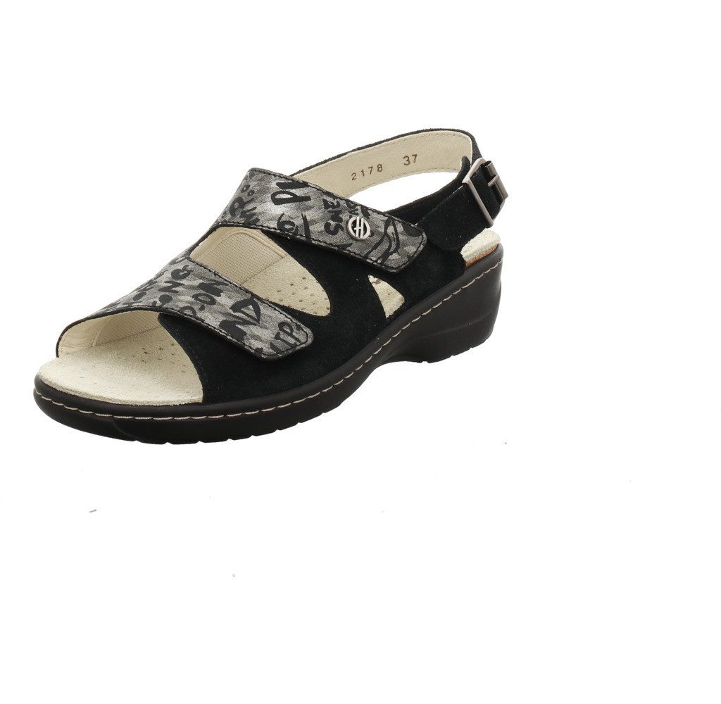 Hickersberger 2178 9302 Schwarz Nubuk Kombi Sandale