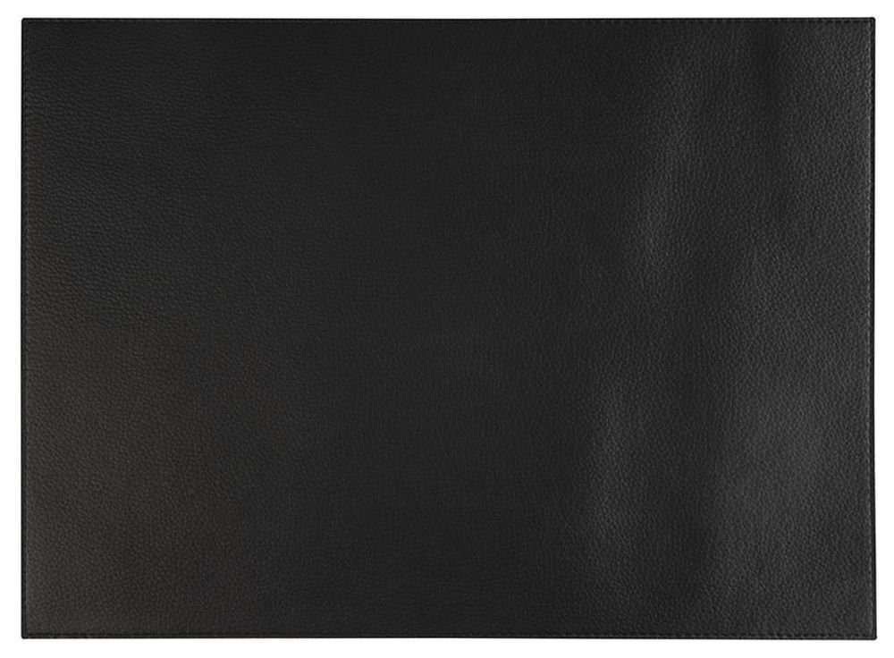 APS Tischdecke, Tischset -KUNSTLEDER- 45 x 32,5 cm Teller Untersetzer schwarz