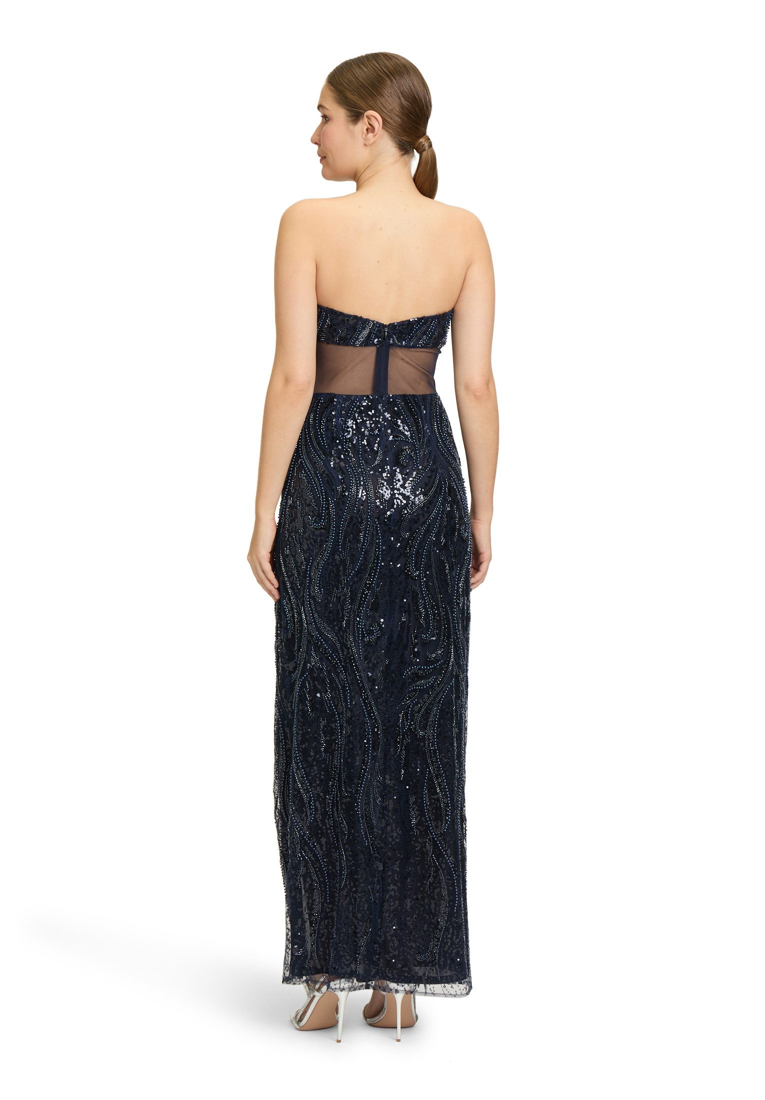 Vera Mont Abendkleid Damen mit Pailletten Cut-Outs