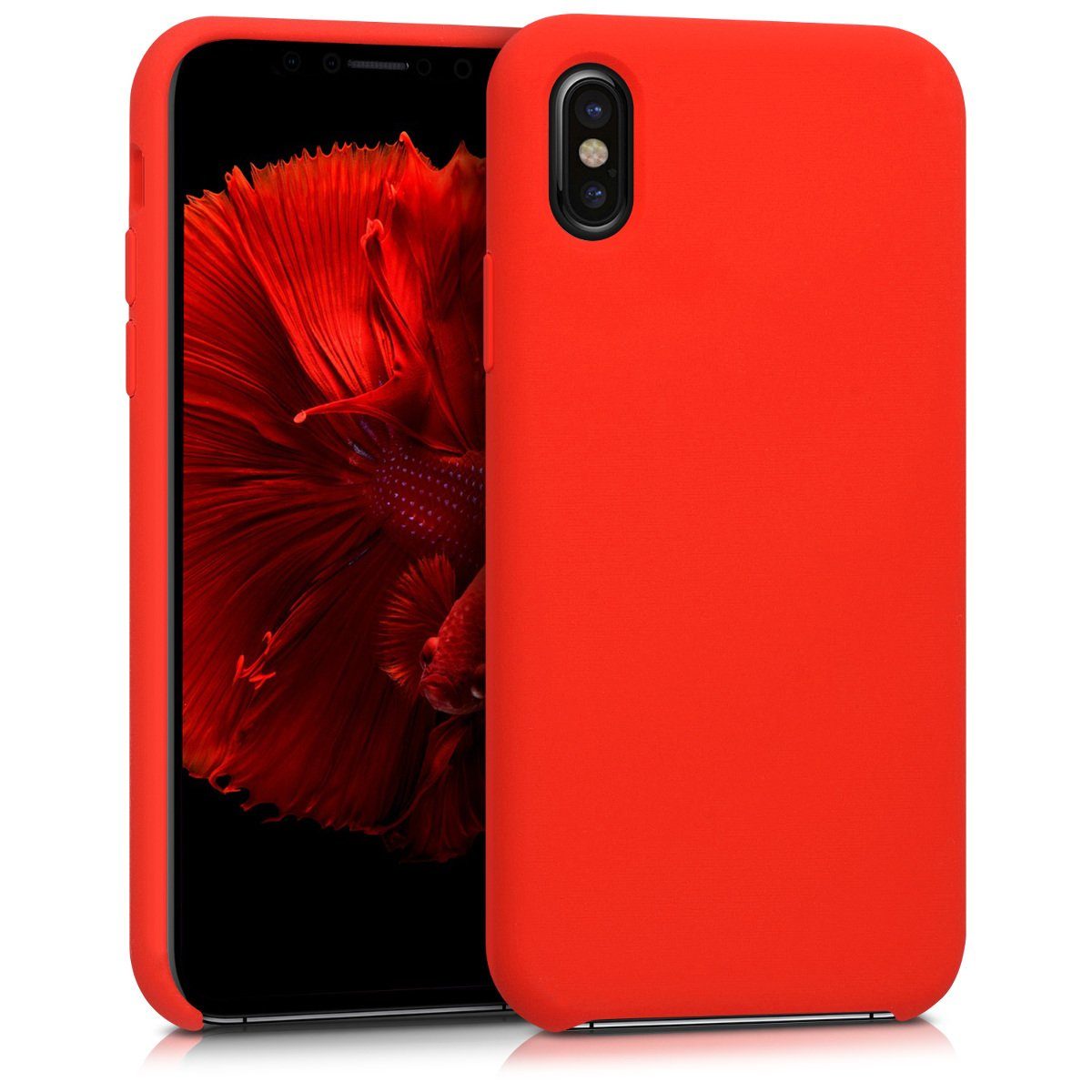 kwmobile Handyhülle Handyhülle für Apple iPhone X Hülle, Weiches Handy Silikon Case - Schutzhülle Cover