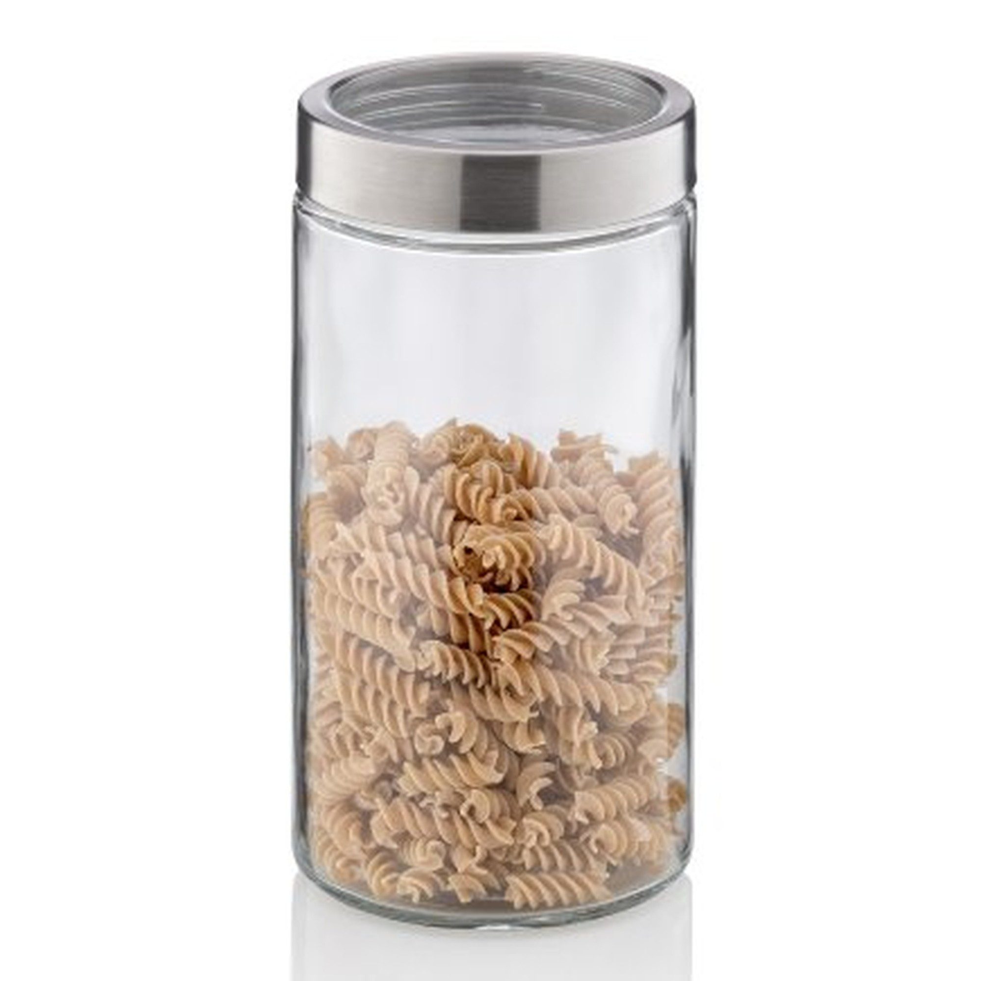 kela Vorratsdose Vorratsdose 1,2 Liter Glas mit Edelstahldeckel transparent, Glas, (1-tlg)
