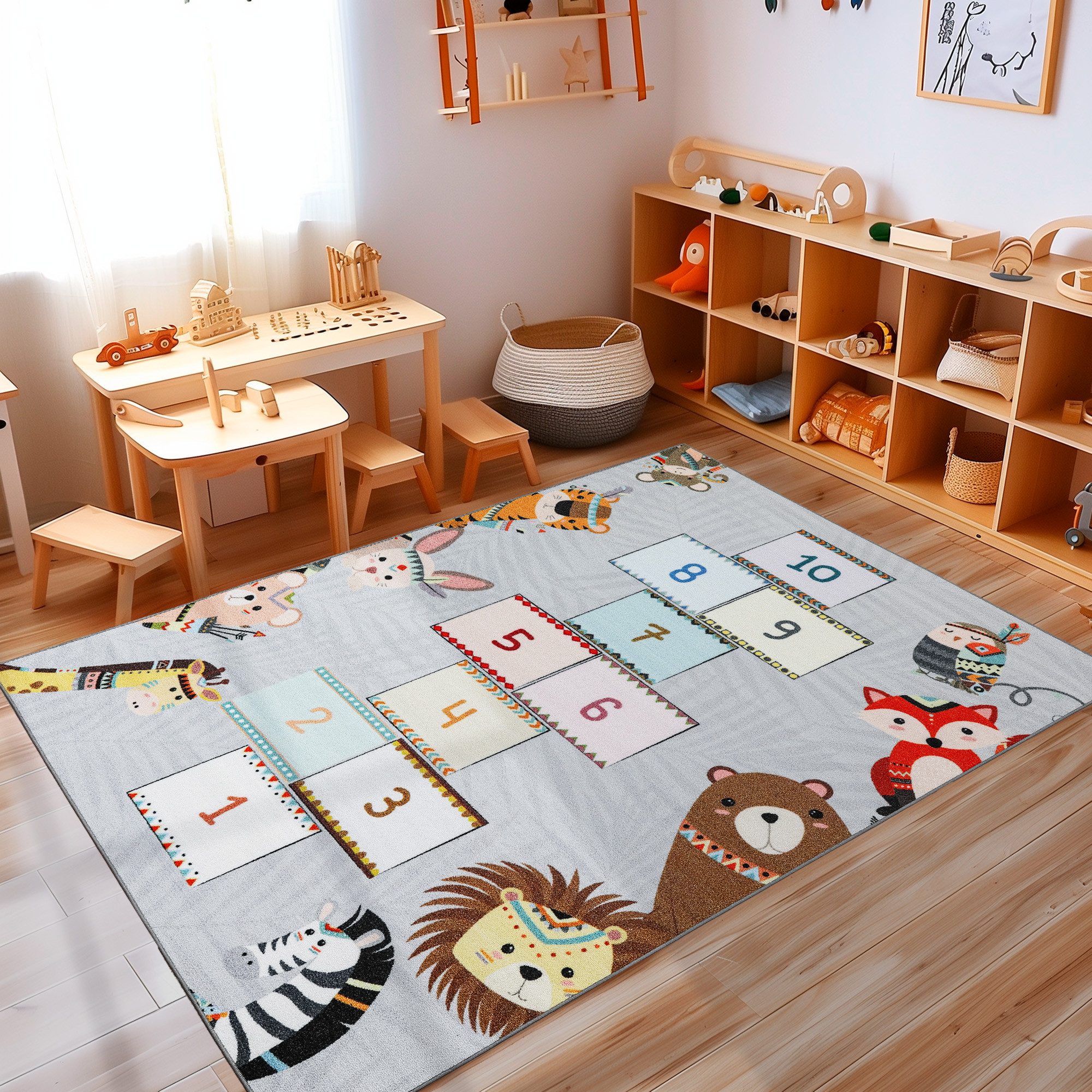 Carpettex Kinderteppich Himmel und Hölle, Rechteckig, Höhe: 7 mm, Teppich K günstig online kaufen