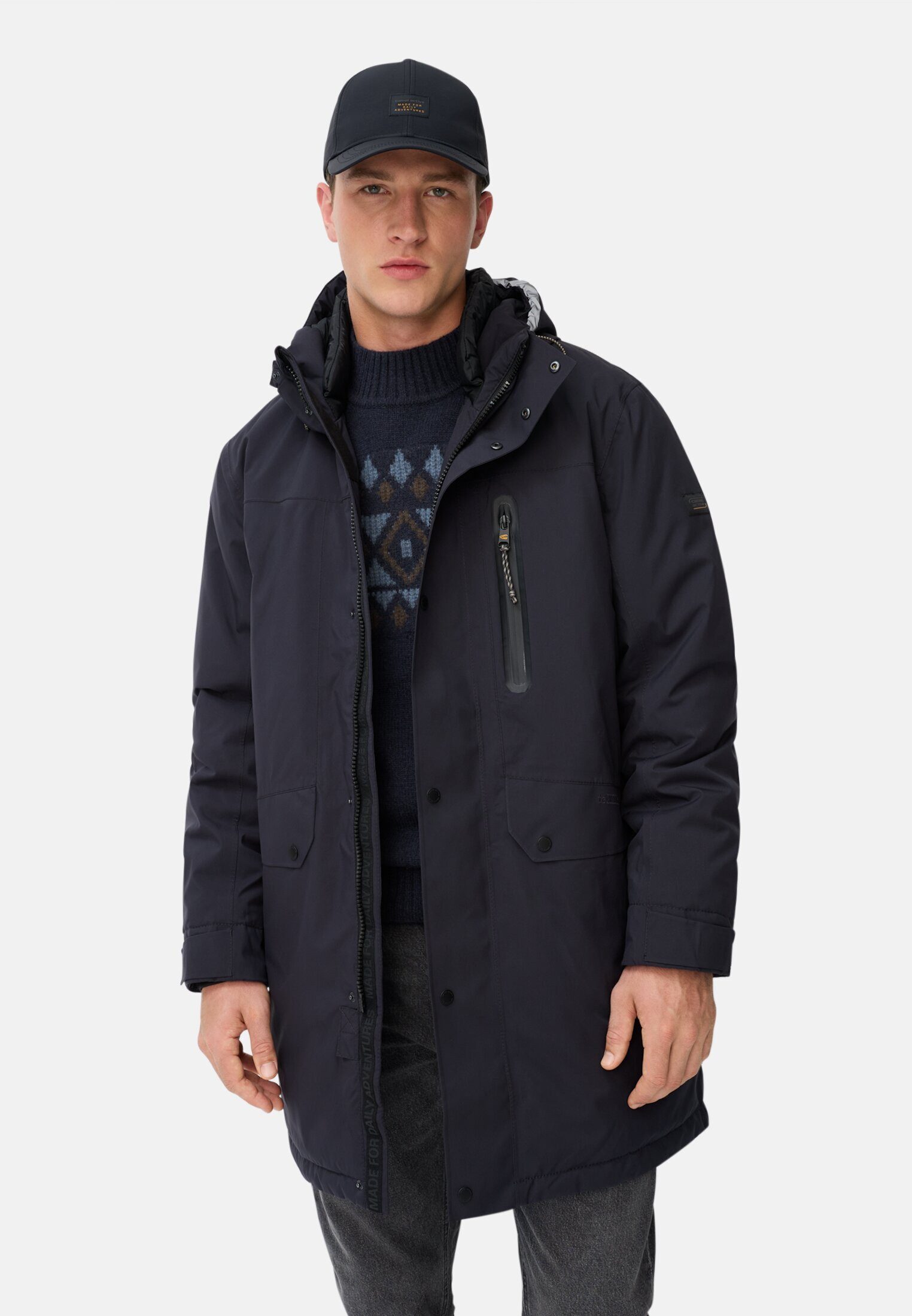 camel active Funktionsparka mit Kapuze Langarm Kapuze günstig online kaufen