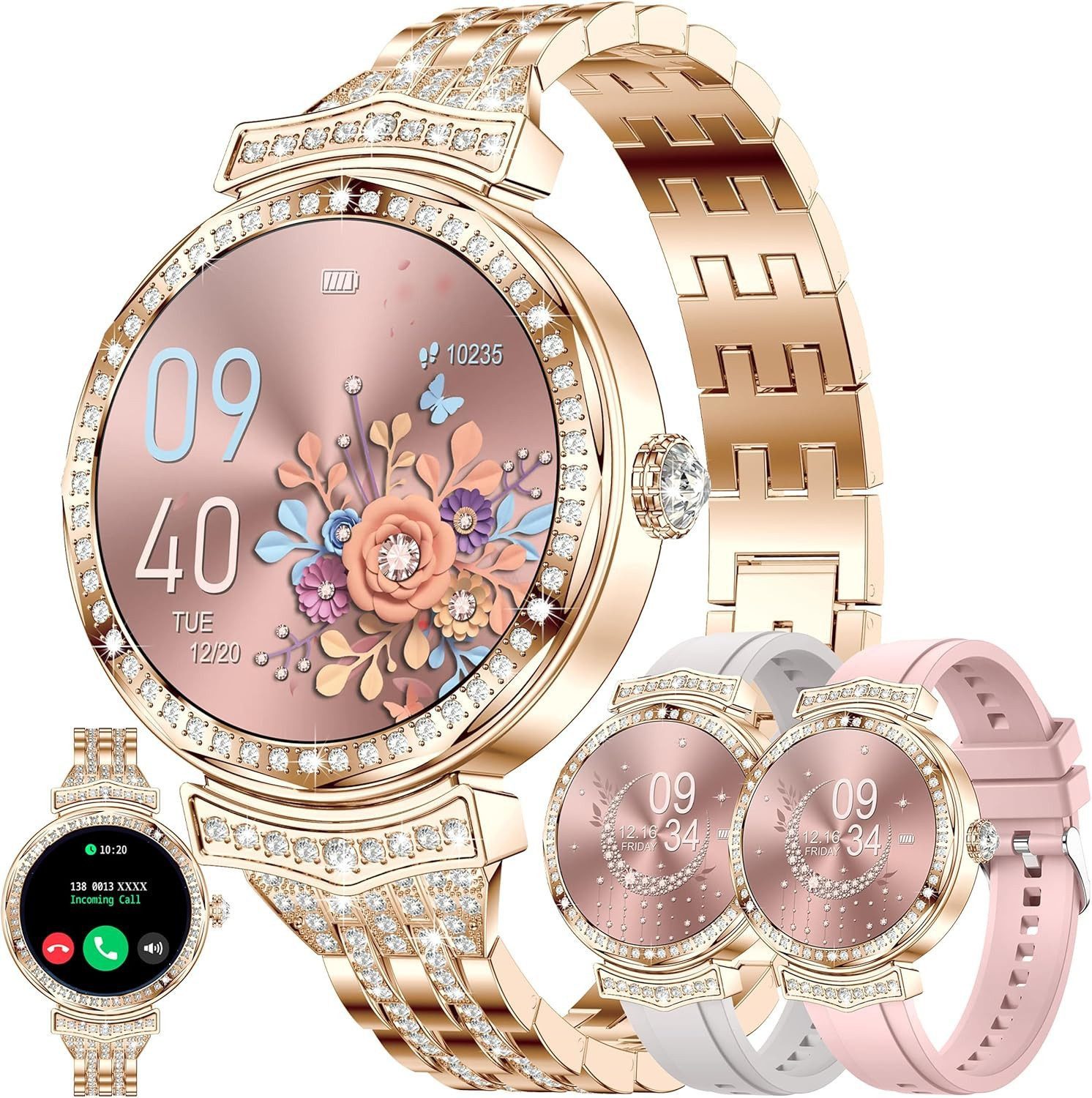 Damen's Telefonfunktion Fitness Tracker Aktivitätstracker Smartwatch