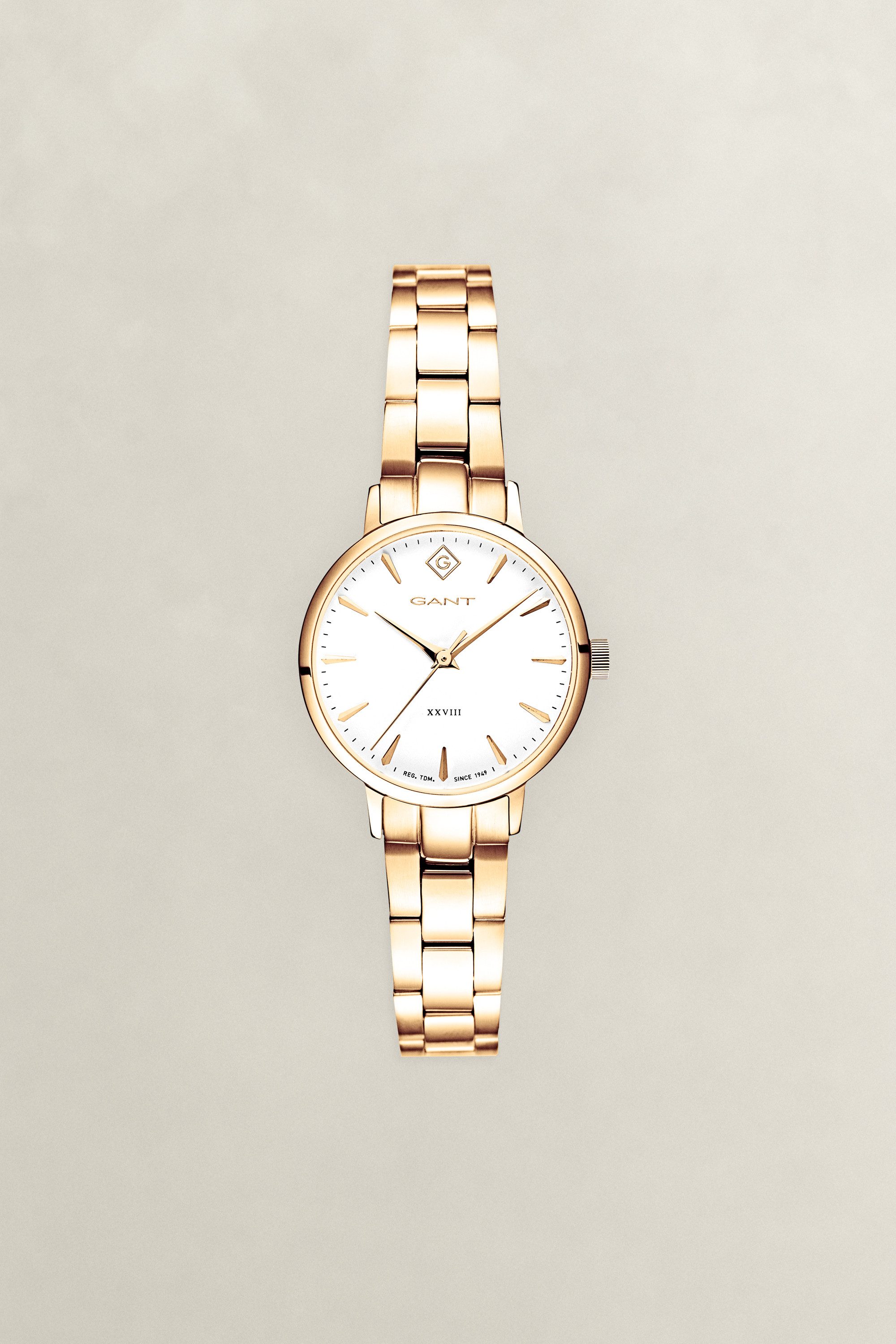 Gant Quarzuhr Park Avenue 28 G126004, Armbanduhr, Damenuhr, Edelstahlarmband, analog