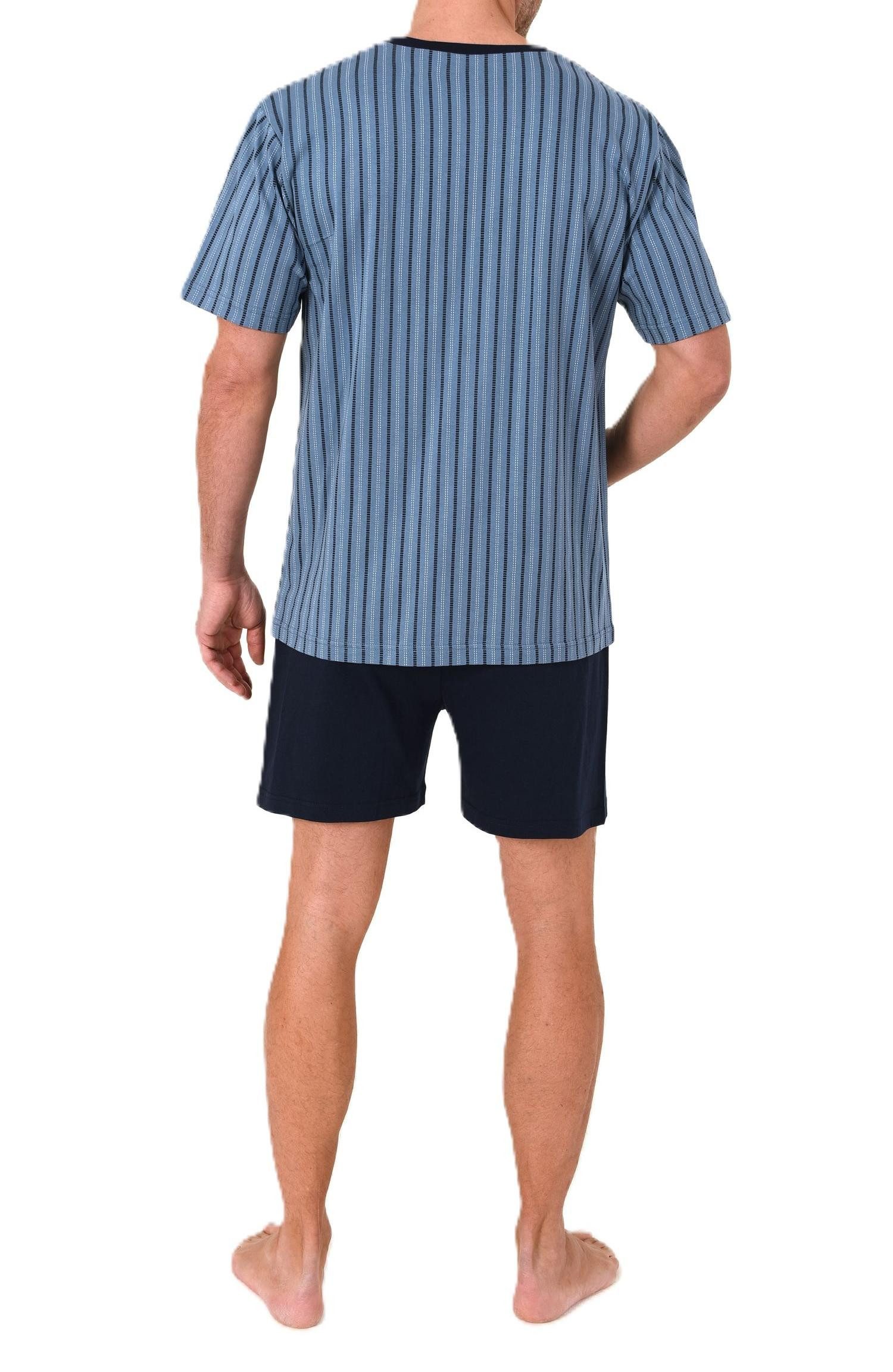Normann Pyjama Normann Herren Schlafanzug kurzarm Shorty Pyjama in edler Op günstig online kaufen