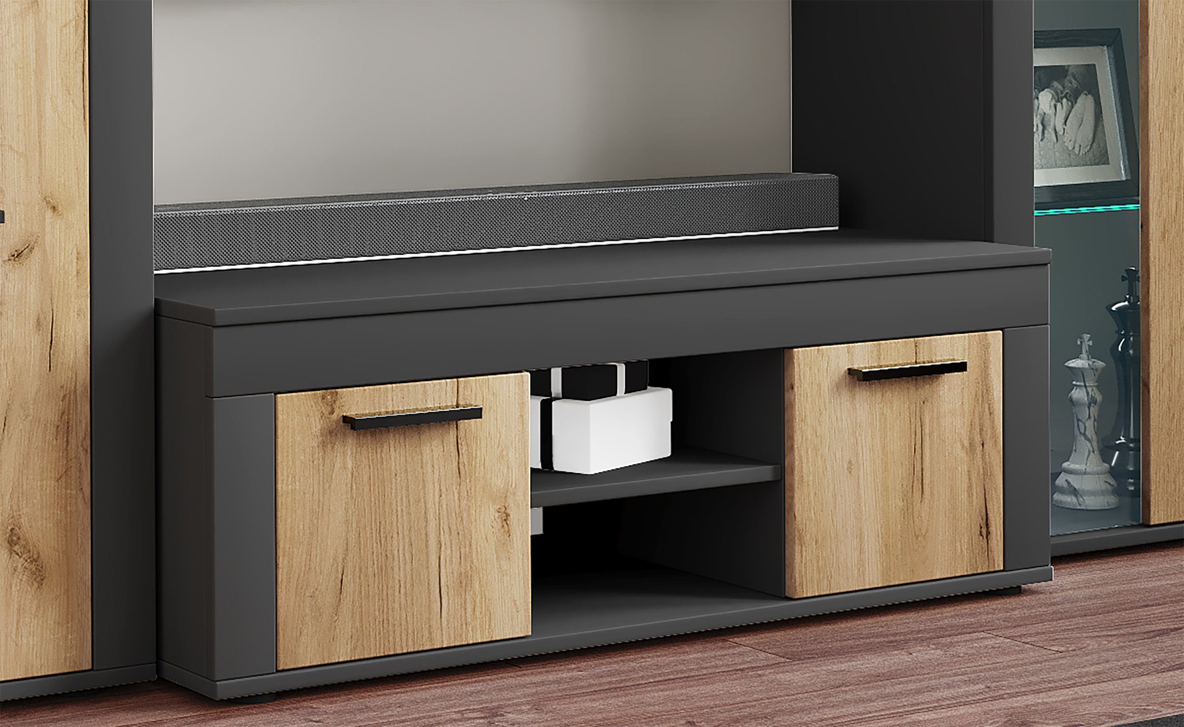 VCM TV-Board Holz TV Lowboard Möbel Fernsehschrank Usilo L günstig online kaufen