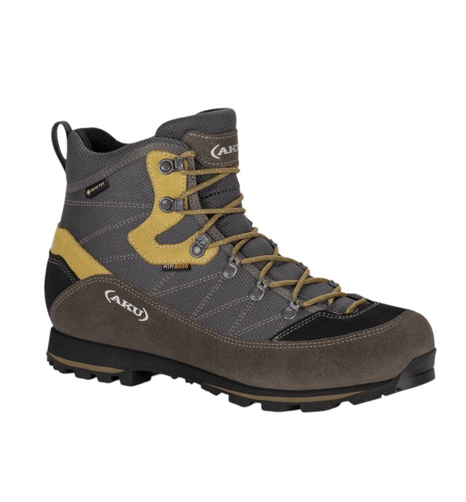 Trekker Lite III Wide GTX (wasserdicht, weit) dunkelbraun/mustard Wanderschuh