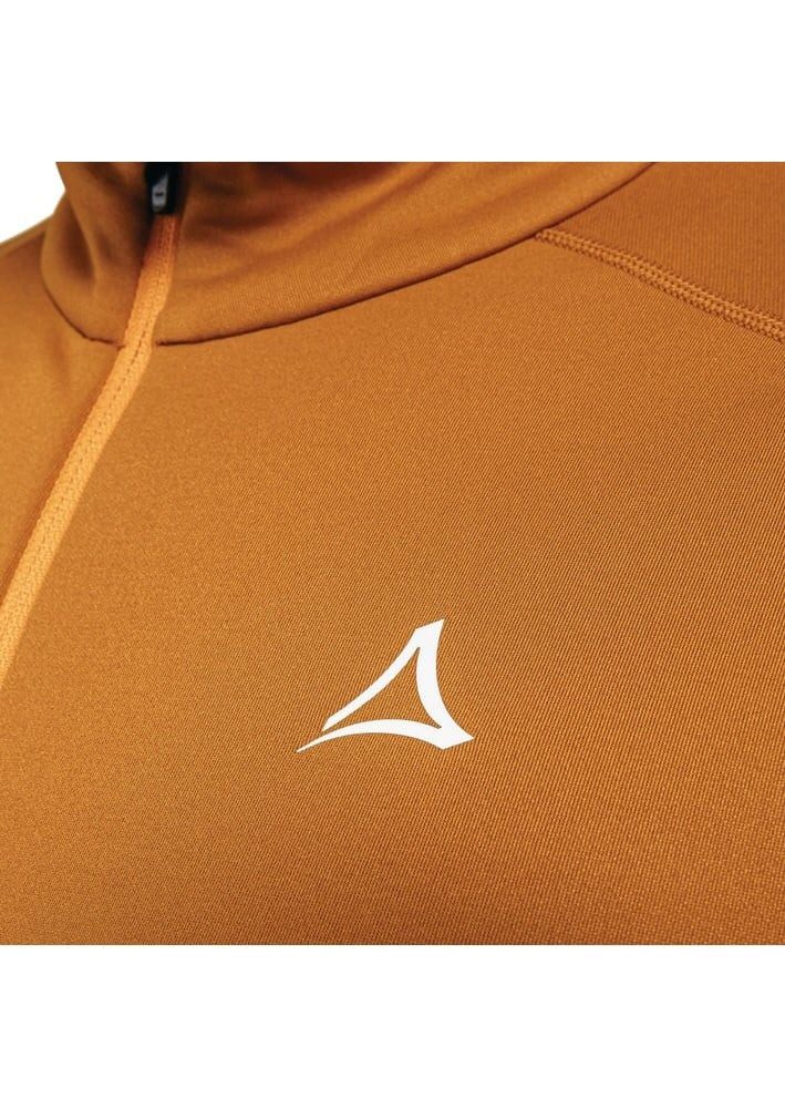 Schöffel Langarmshirt Piambello Full-Zip (maximale Bewegungsfreiheit) orange/schwarz Herren